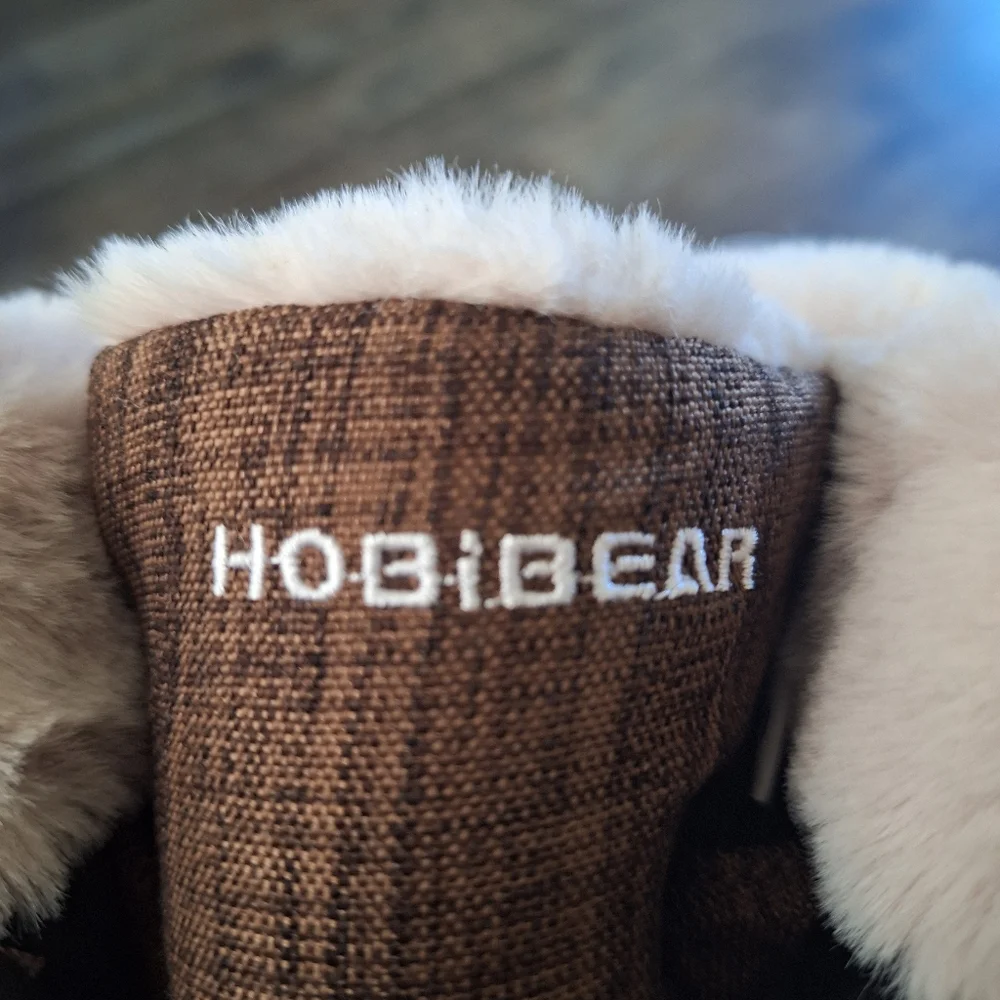 Hobibear Kids Brown and Black Winter Boots